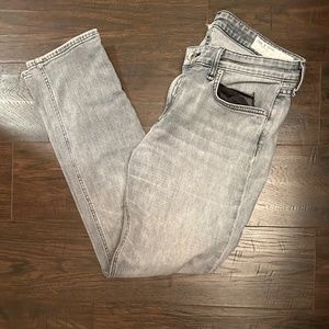 rag & bone Low Rise Boyfriend Silver Stone Jeans Size 27